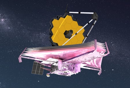 James Webb Telescope in space