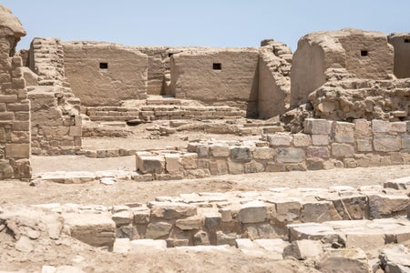 Landscape if stone ruins