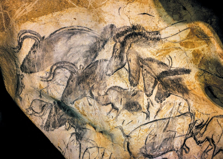 Illustrations/images in France’s Chauvet Cave of horses